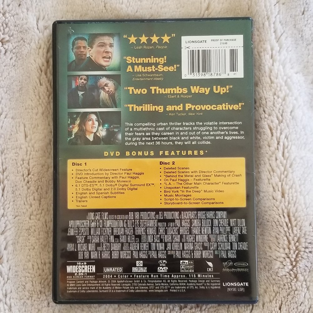 Crash DVD Movie - Picture 2 of 2